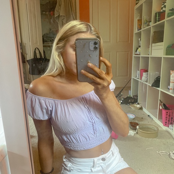 PacSun Tops - purple crop top